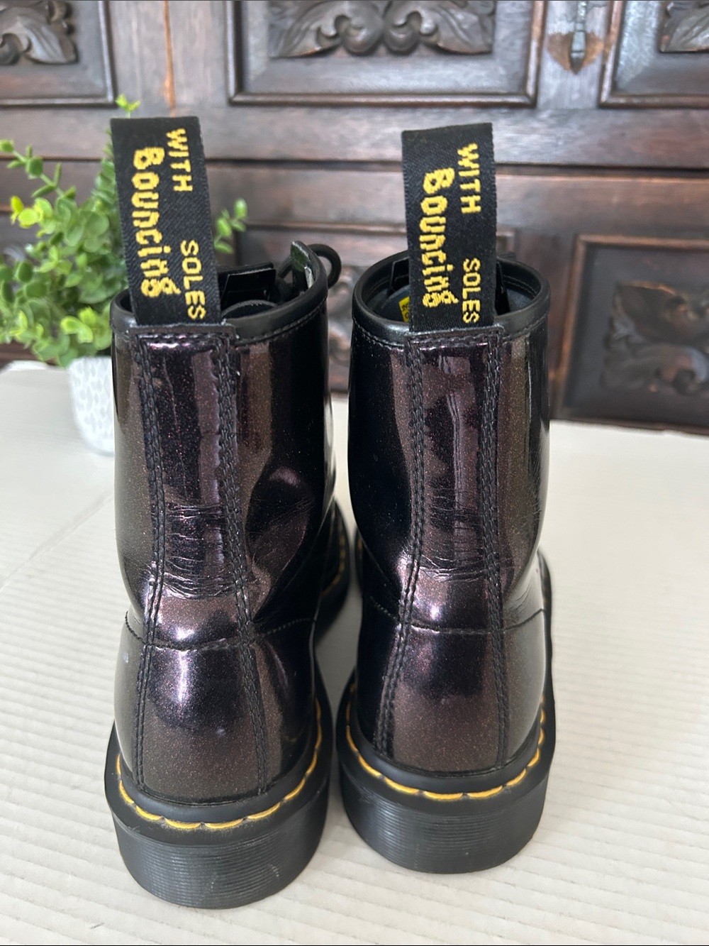 Dr. Martens 1460 Burgundy Patent
Leather Boots EUC - Picture 6 of 17